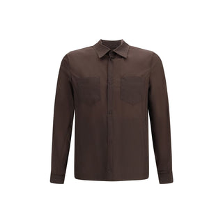 Herno Brown Polyamide Dress Shirt