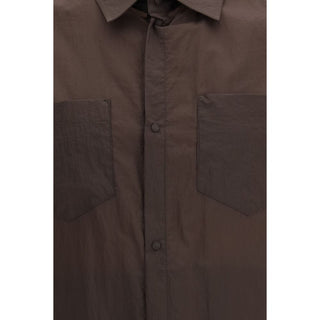 Herno Brown Polyamide Dress Shirt