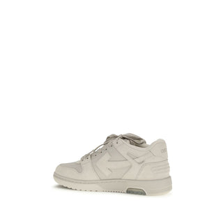 Off-White Beige Calf Leather Bos Taurus Low Top Sneakers - VAZLUXE.COM
