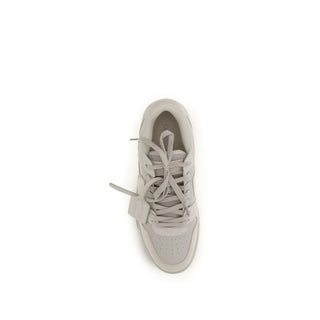 Off-White Beige Calf Leather Bos Taurus Low Top Sneakers - VAZLUXE.COM