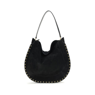 Isabel Marant Black Calf Leather Bos Taurus Shoulder Bag - VAZLUXE.COM