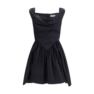 Vivienne Westwood Black Cotton Casual Dress - VAZLUXE.COM