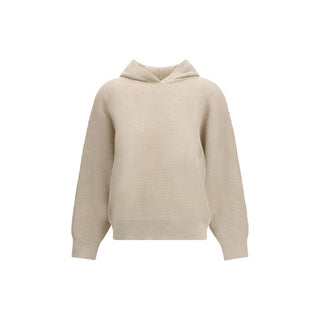 Brunello Cucinelli Beige Cashmere Sweatshirt - VAZLUXE.COM