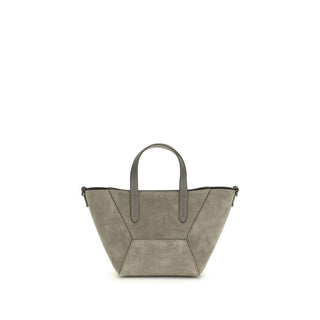 Brunello Cucinelli Brown Calf Leather Bos Taurus Shoulder Bag - VAZLUXE.COM