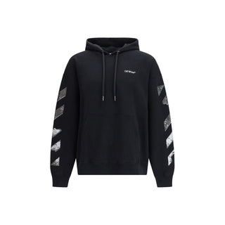 Off-White Black Cotton Sweatshirt - VAZLUXE.COM