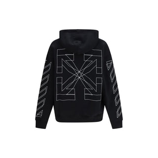 Off-White Black Cotton Sweatshirt - VAZLUXE.COM