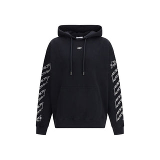 Off-White Black Cotton Sweatshirt - VAZLUXE.COM