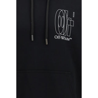Off-White Black Cotton Sweatshirt - VAZLUXE.COM