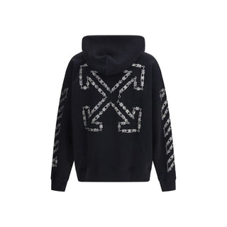 Off-White Black Cotton Sweatshirt - VAZLUXE.COM