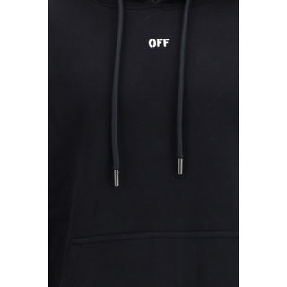 Off-White Black Cotton Sweatshirt - VAZLUXE.COM