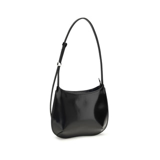 Jacquemus Black Calf Leather Bos Taurus Shoulder Bag - VAZLUXE.COM