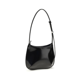 Jacquemus Black Calf Leather Bos Taurus Shoulder Bag - VAZLUXE.COM