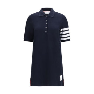 Thom Browne Blue Cotton Casual Dress - VAZLUXE.COM