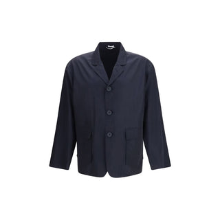 Thom Browne Blue Polyester Coat - VAZLUXE.COM
