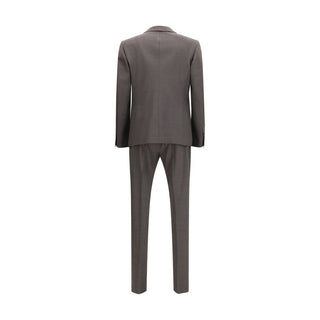 Dsquared² Gray Fleece Wool Two-Piece Suit - VAZLUXE.COM
