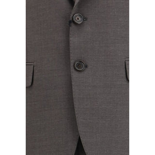 Dsquared² Gray Fleece Wool Two-Piece Suit - VAZLUXE.COM