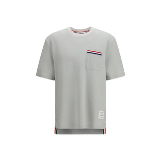 Thom Browne Gray Cotton T-Shirt - VAZLUXE.COM