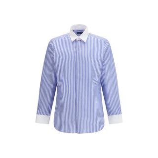 Tom Ford Blue Cotton Dress Shirt - VAZLUXE.COM