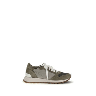 Brunello Cucinelli Bicolor Polyester Athletic Sneakers - VAZLUXE.COM