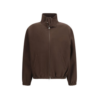 Courrèges Brown Polyester Bomber - VAZLUXE.COM