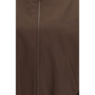 Courrèges Brown Polyester Bomber - VAZLUXE.COM