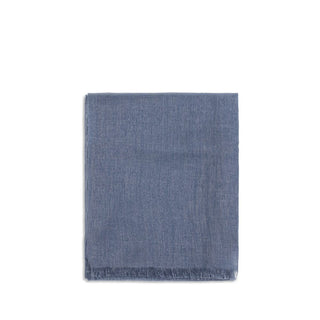 Brunello Cucinelli Blue Cashmere Scarf - VAZLUXE.COM