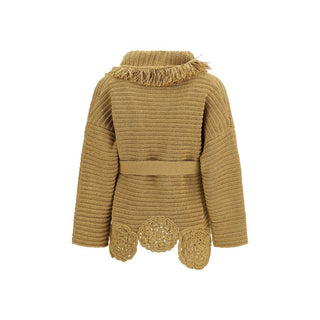 Alanui Gold Polyester Cardigan