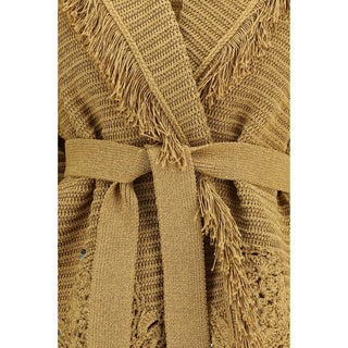 Alanui Gold Polyester Cardigan