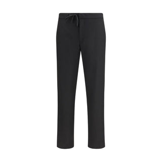 Maison Margiela Black Fleece Wool Casual Pants - VAZLUXE.COM