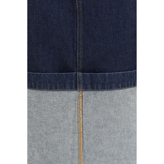 Khaite Blue Denim Skirt - VAZLUXE.COM