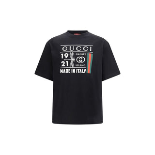 Gucci Black Cotton T-Shirt - VAZLUXE.COM