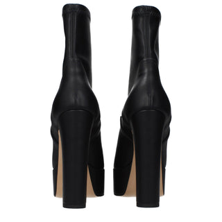 Casadei Black Leather Ankle Boots