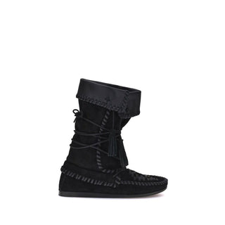 Isabel Marant Brown Calf Leather Bos Taurus Lace-Up Boots - VAZLUXE.COM