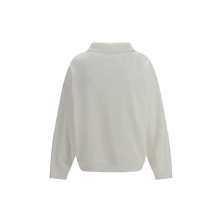 Brunello Cucinelli White Cotton Sweatshirt