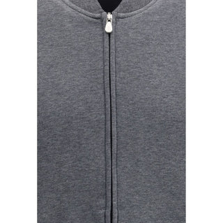 Brunello Cucinelli Gray Cotton Sweatshirt