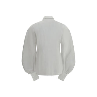 Brunello Cucinelli White Cotton Blouse