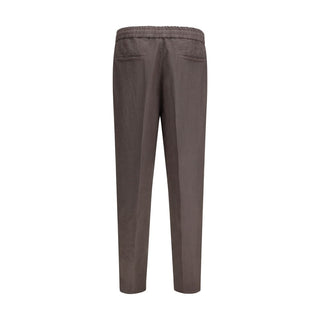 Brunello Cucinelli Gray Linen Casual Pants