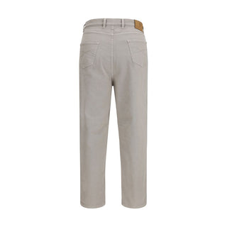 Brunello Cucinelli Brown Cotton Casual Pants