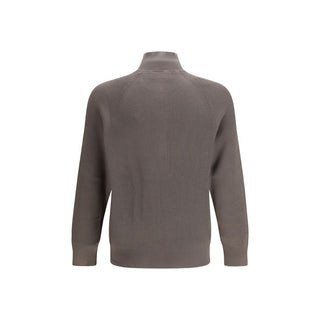 Brunello Cucinelli Brown Cotton Sweatshirt