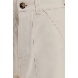 Brunello Cucinelli Beige Linen Casual Pants