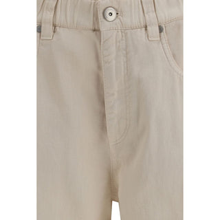 Brunello Cucinelli Beige Cotton Jeans Denim