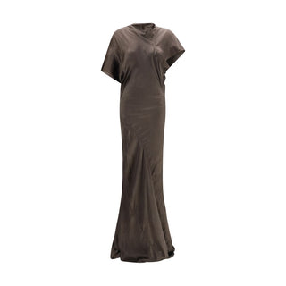Rick Owens Brown Copper Long Dress
