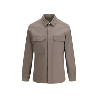 Rick Owens Brown Denim Shirt