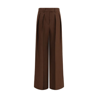 Brunello Cucinelli Brown Viscose Casual Pants