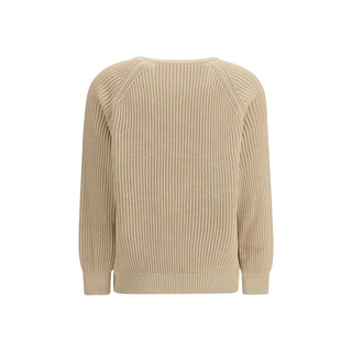 Saint Laurent Beige Cotton Sweatshirt