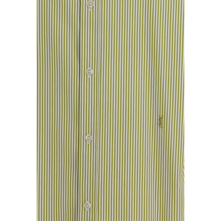 Saint Laurent Bicolor Cotton Pattern Shirt