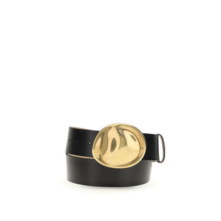 Khaite Black Calf Leather Bos Taurus Belt