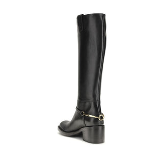 Chloé Black Calf Leather Bos Taurus Lace-Up Boots
