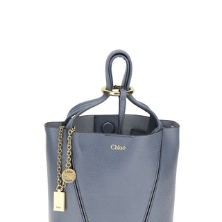 Chloé Blue Calf Leather Bos Taurus Shoulder Bag