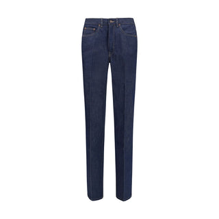 Chloé Blue Cotton Slim Fit Jeans